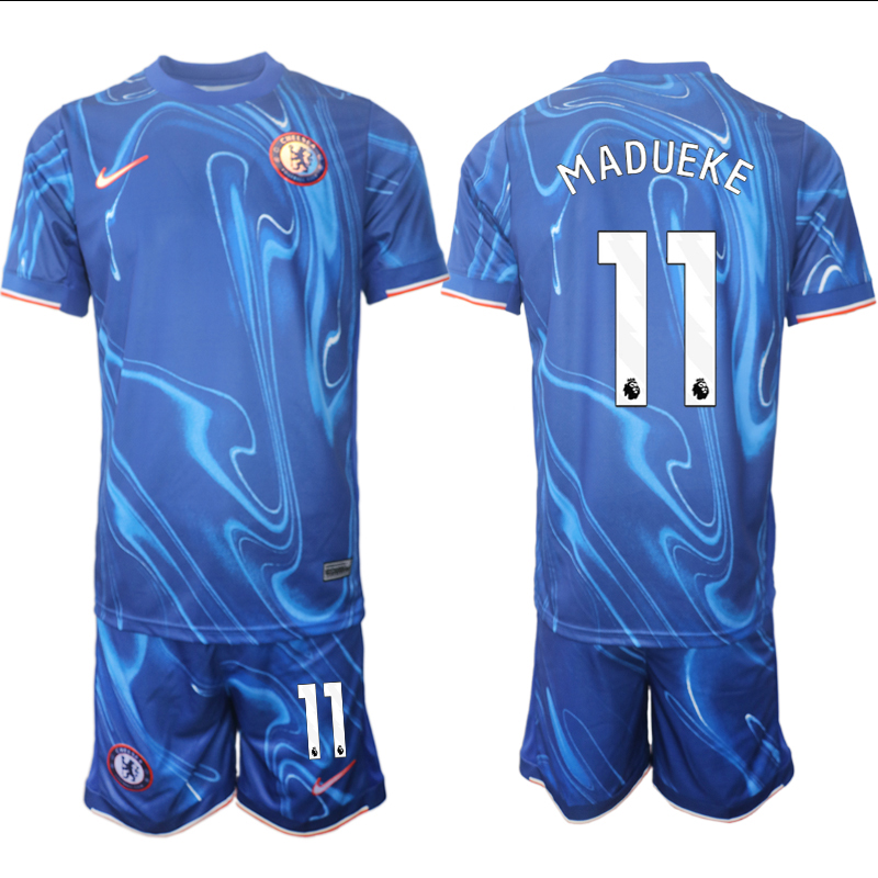 Men 2024-2025 Club Chelsea home Blue 11 Soccer Jersey